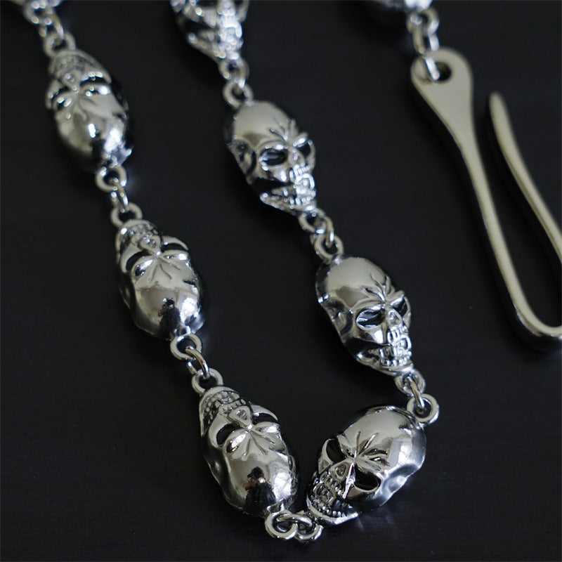 Punk metal big ghost head hip-hop pants chain - MERGE.DAY.1.FREESTYLE