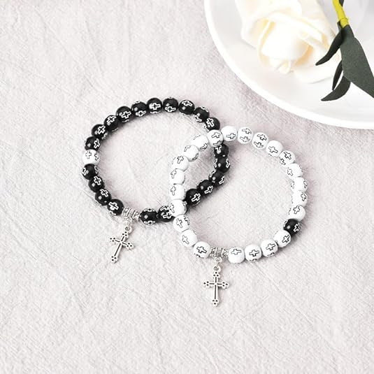 Couple colorful rosary bracelets - MERGE.DAY.1.FREESTYLE