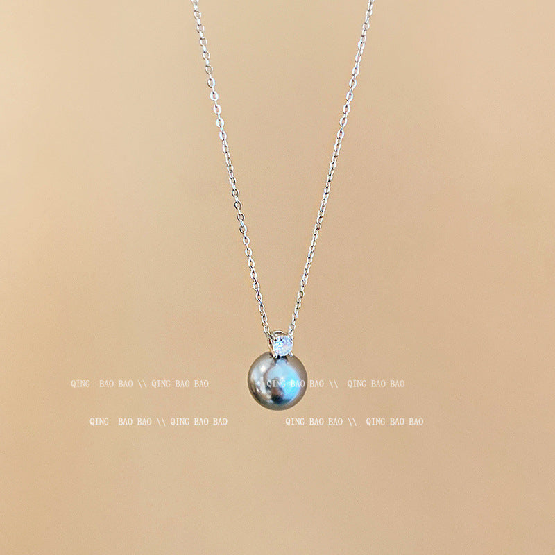 Titanium steel pearl clavicle necklace - MERGE.DAY.1.FREESTYLE