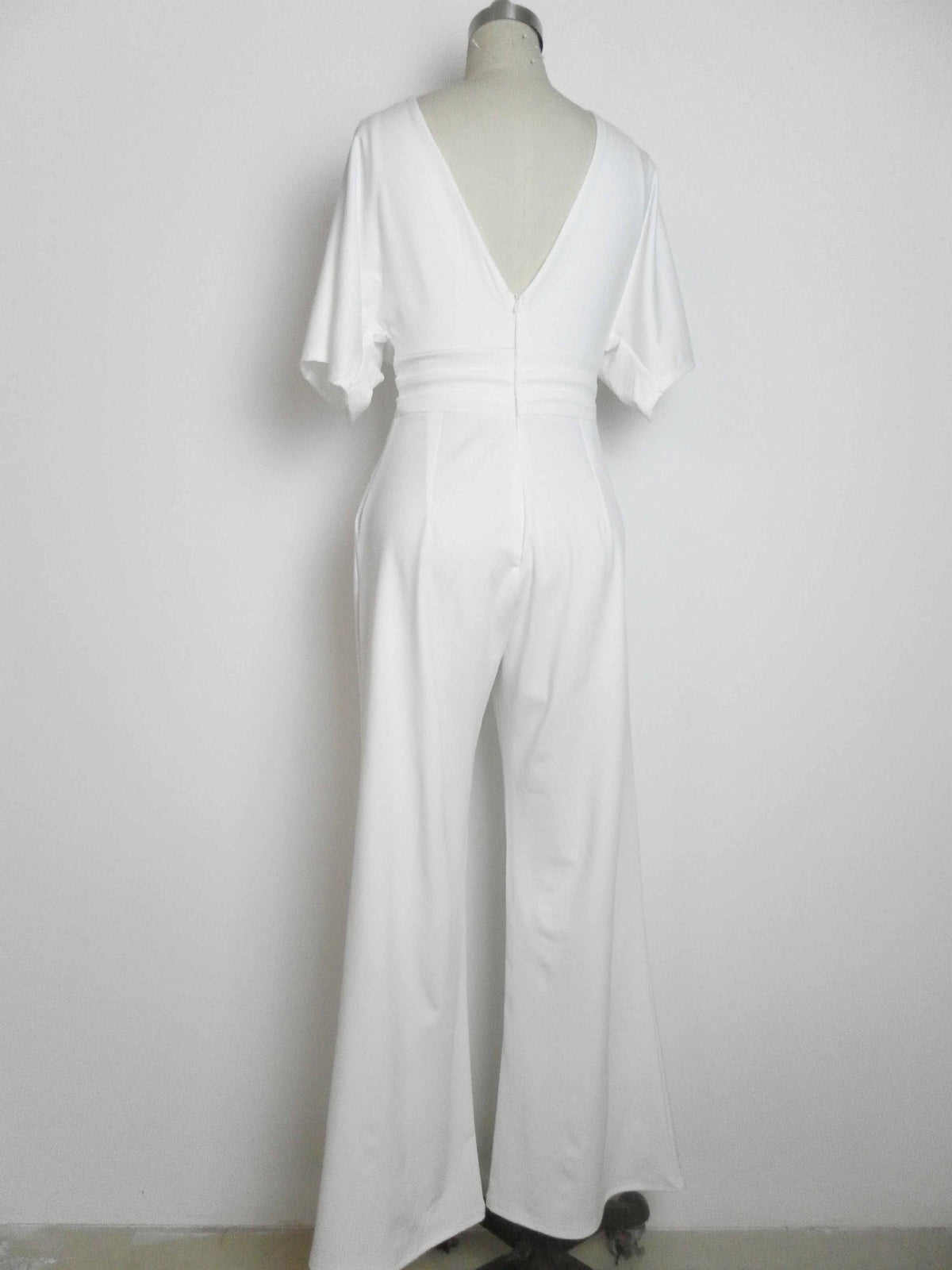 Dress Jumpsuit Explosive Deep V High Waist Wide Leg Trousers - MERGE.DAY.1.FREESTYLE