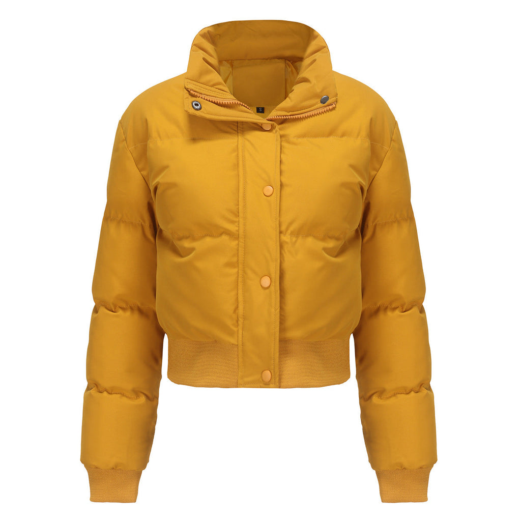 Autumn and winter women's short long-sleeved turtleneck warm jacket - MERGE.DAY.1.FREESTYLE
