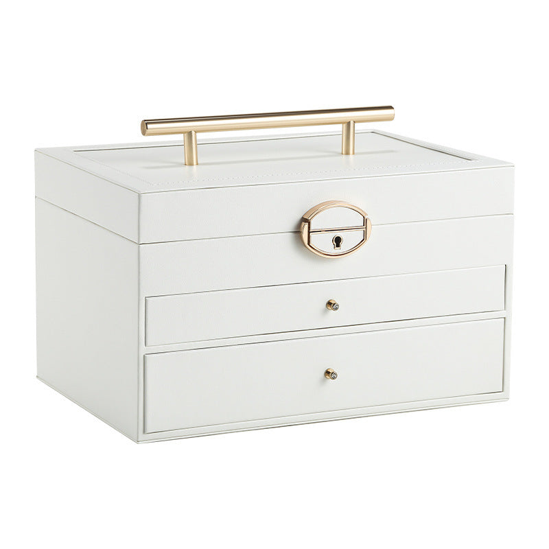 Portable large capacity jewelry box with large mirror - MERGE.DAY.1.FREESTYLE