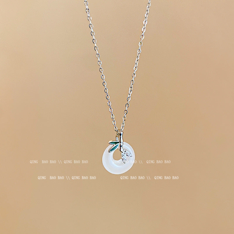 Titanium steel pearl clavicle necklace - MERGE.DAY.1.FREESTYLE
