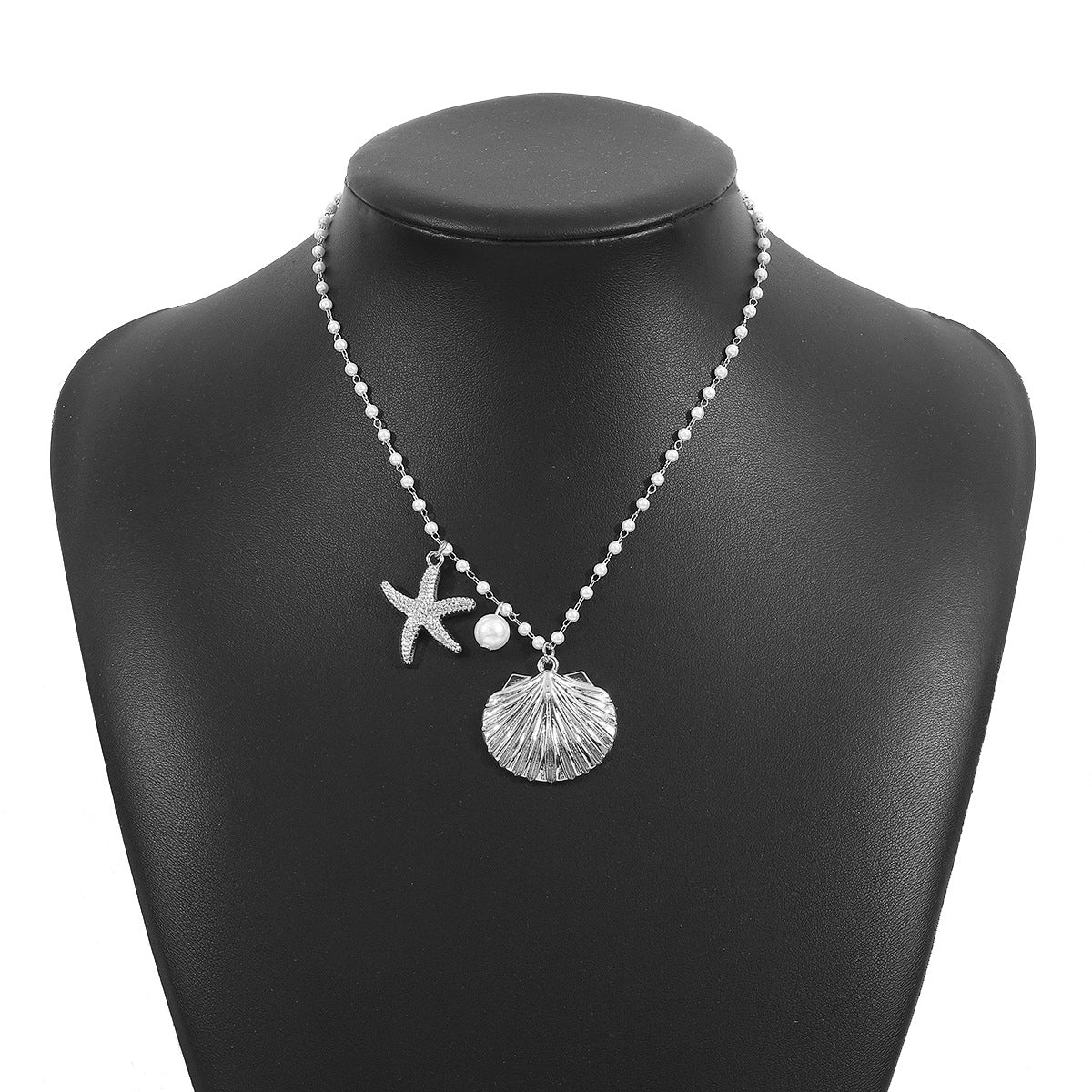 starfish necklace shell pearl light luxury necklace - MERGE.DAY.1.FREESTYLE