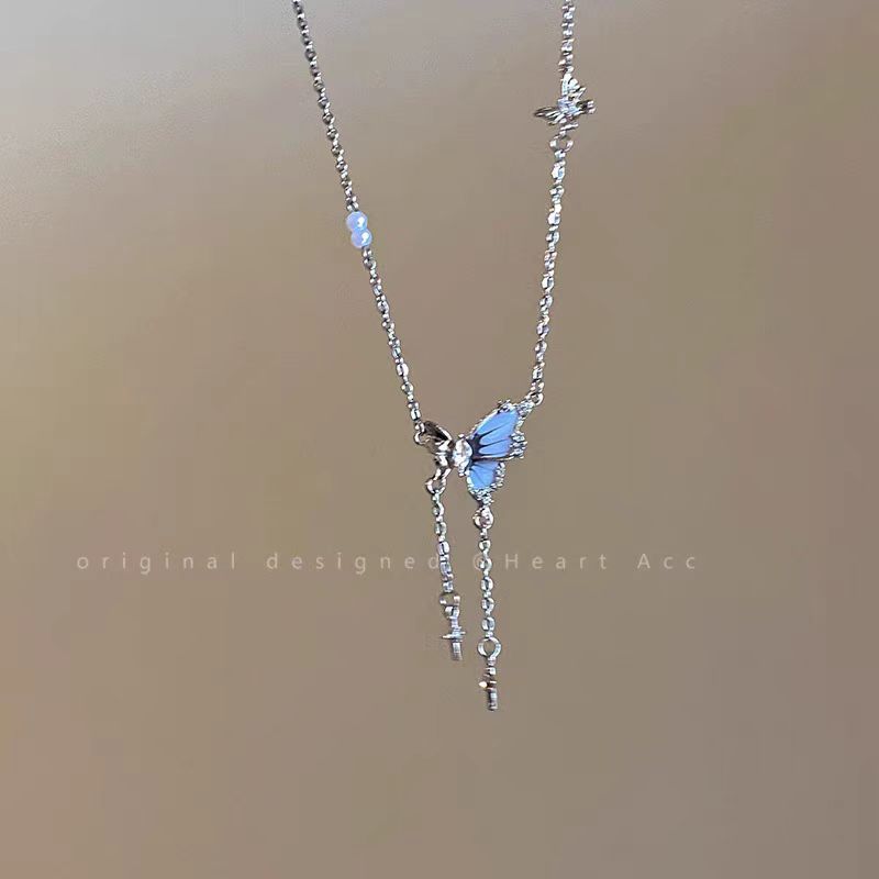 Titanium steel pearl clavicle necklace - MERGE.DAY.1.FREESTYLE