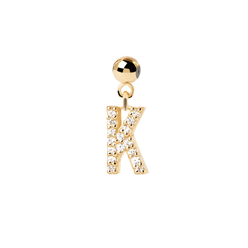 Letter full diamond DIY necklace clavicle chain - MERGE.DAY.1.FREESTYLE