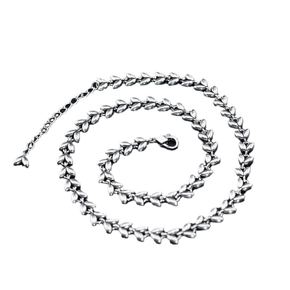 Simple wheat ear heart necklace - MERGE.DAY.1.FREESTYLE
