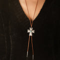 Vintage Turquoise Cross Necklace - MERGE.DAY.1.FREESTYLE