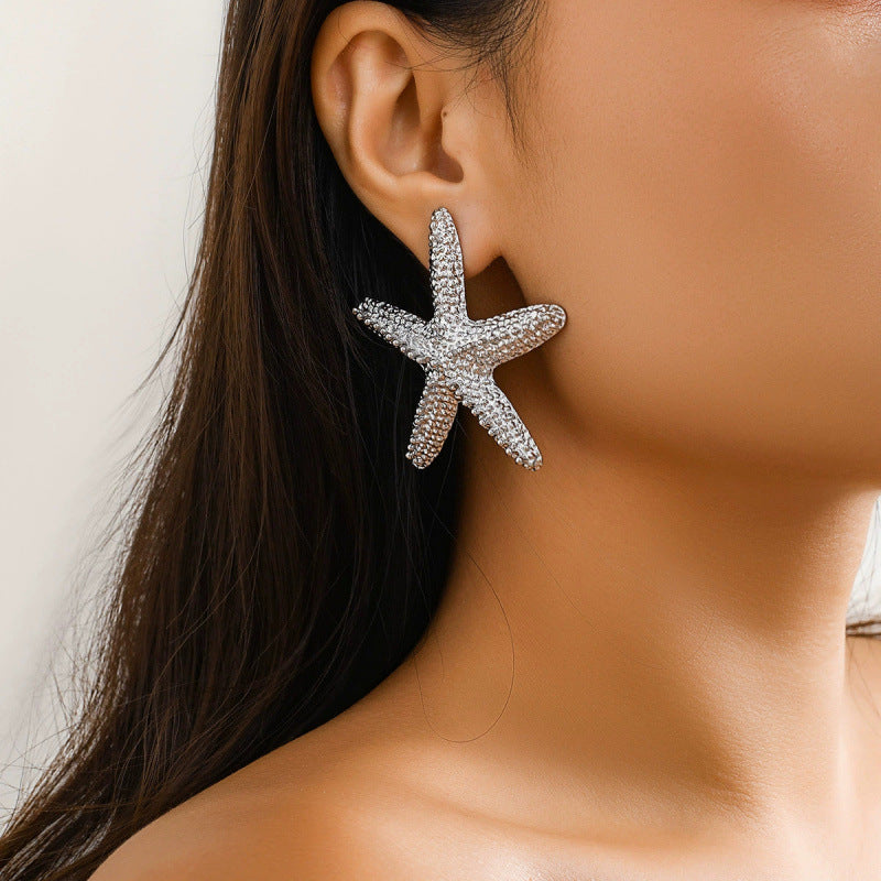 starfish necklace beach summer holiday earrings necklace - MERGE.DAY.1.FREESTYLE