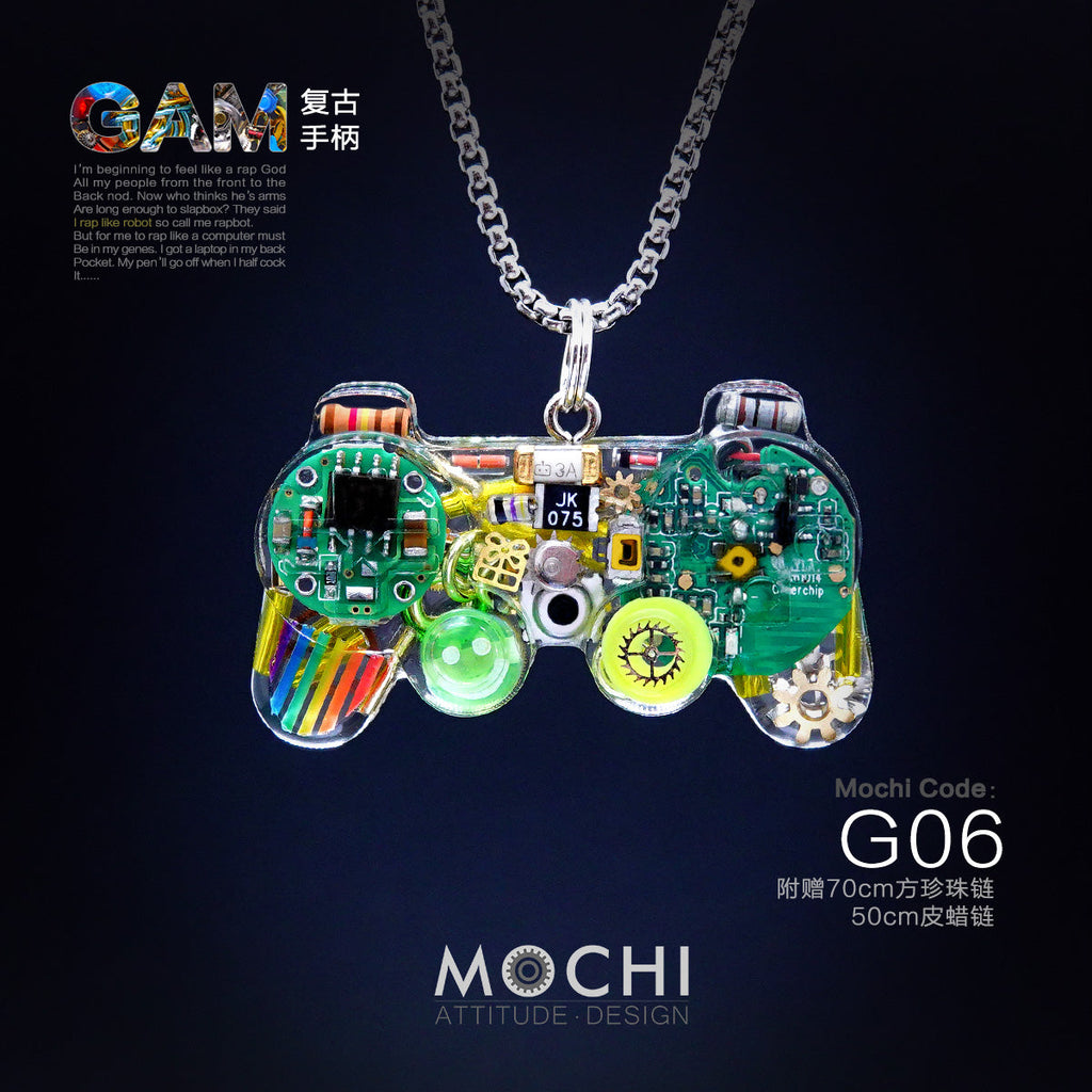 Original Cyberpunk Retro Industrial Wind Necklace Hip Hop Gamepad Pendant - MERGE.DAY.1.FREESTYLE