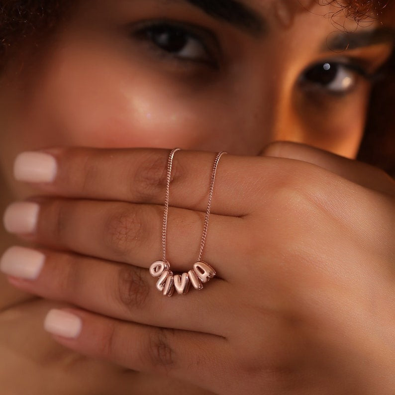 bubble letter necklace - MERGE.DAY.1.FREESTYLE