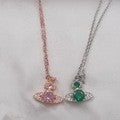 Saturn full diamond necklace clavicle chain - MERGE.DAY.1.FREESTYLE