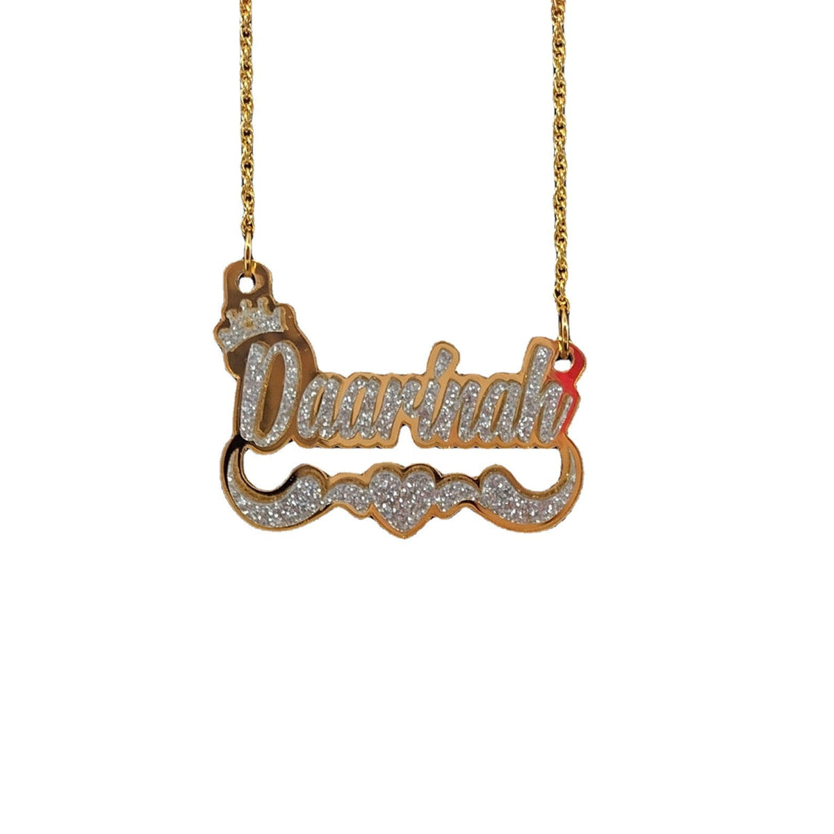 Acrylic Custom Name Necklace XO Hoop Earrings Set - MERGE.DAY.1.FREESTYLE