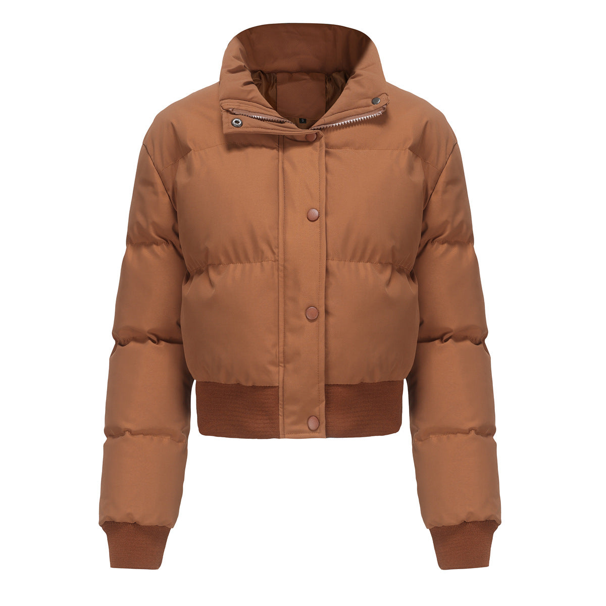 Autumn and winter women's short long-sleeved turtleneck warm jacket - MERGE.DAY.1.FREESTYLE