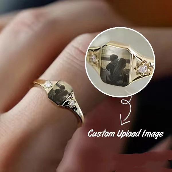 uv color printing birthstone ring - MERGE.DAY.1.FREESTYLE