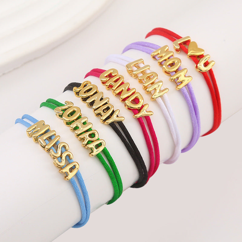DIY Bubble Letter Bracelet - MERGE.DAY.1.FREESTYLE