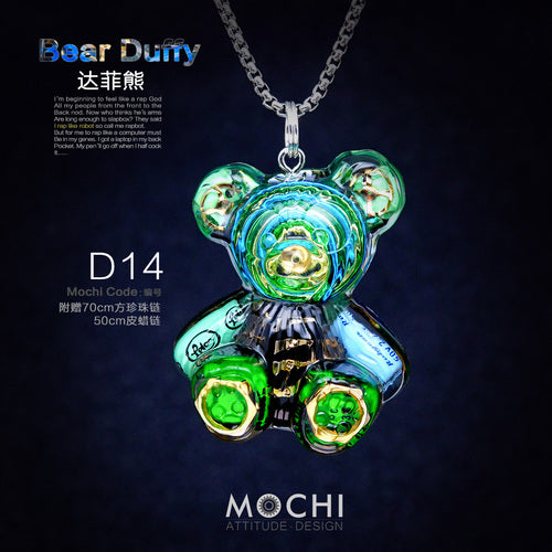 Creative Cyberpunk Duffy Bear Couple Necklace Sweatshirt Pendant - MERGE.DAY.1.FREESTYLE