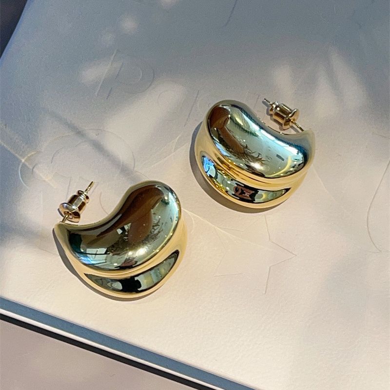 18K Gold Water Drop Earrings Simple Personality Ear Jewelry - MERGE.DAY.1.FREESTYLE
