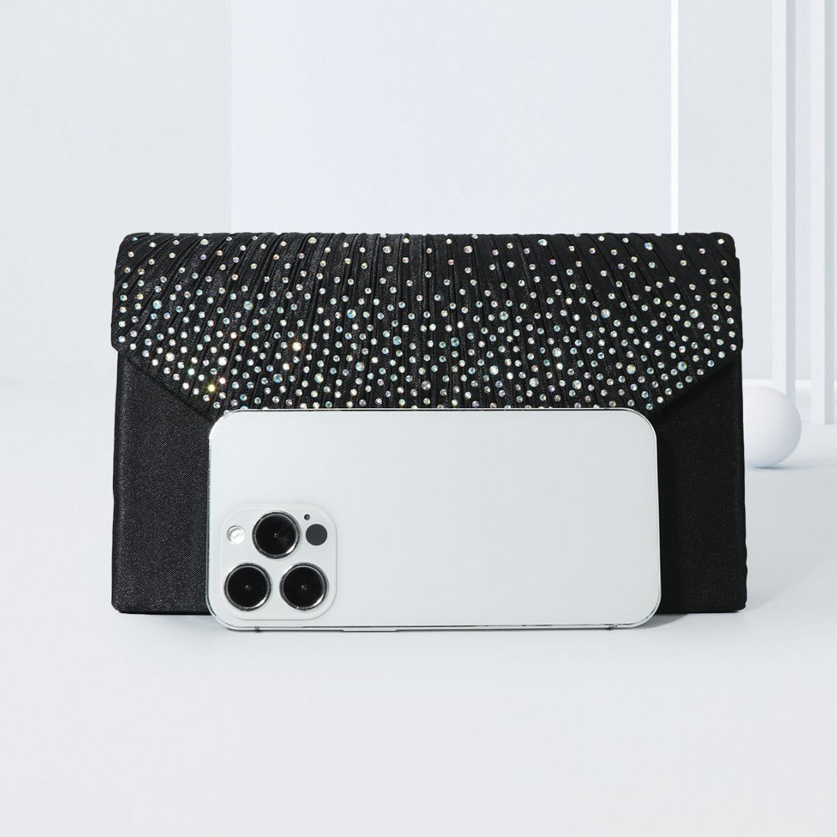 Colorful hot diamond black clutch - MERGE.DAY.1.FREESTYLE