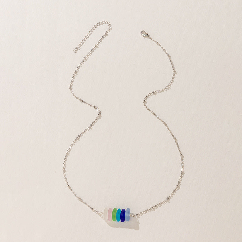 sea glass necklace - MERGE.DAY.1.FREESTYLE
