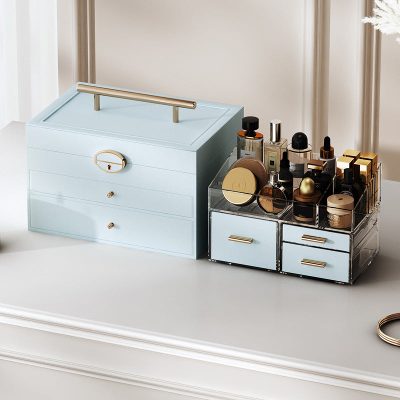 Portable large capacity jewelry box with large mirror - MERGE.DAY.1.FREESTYLE
