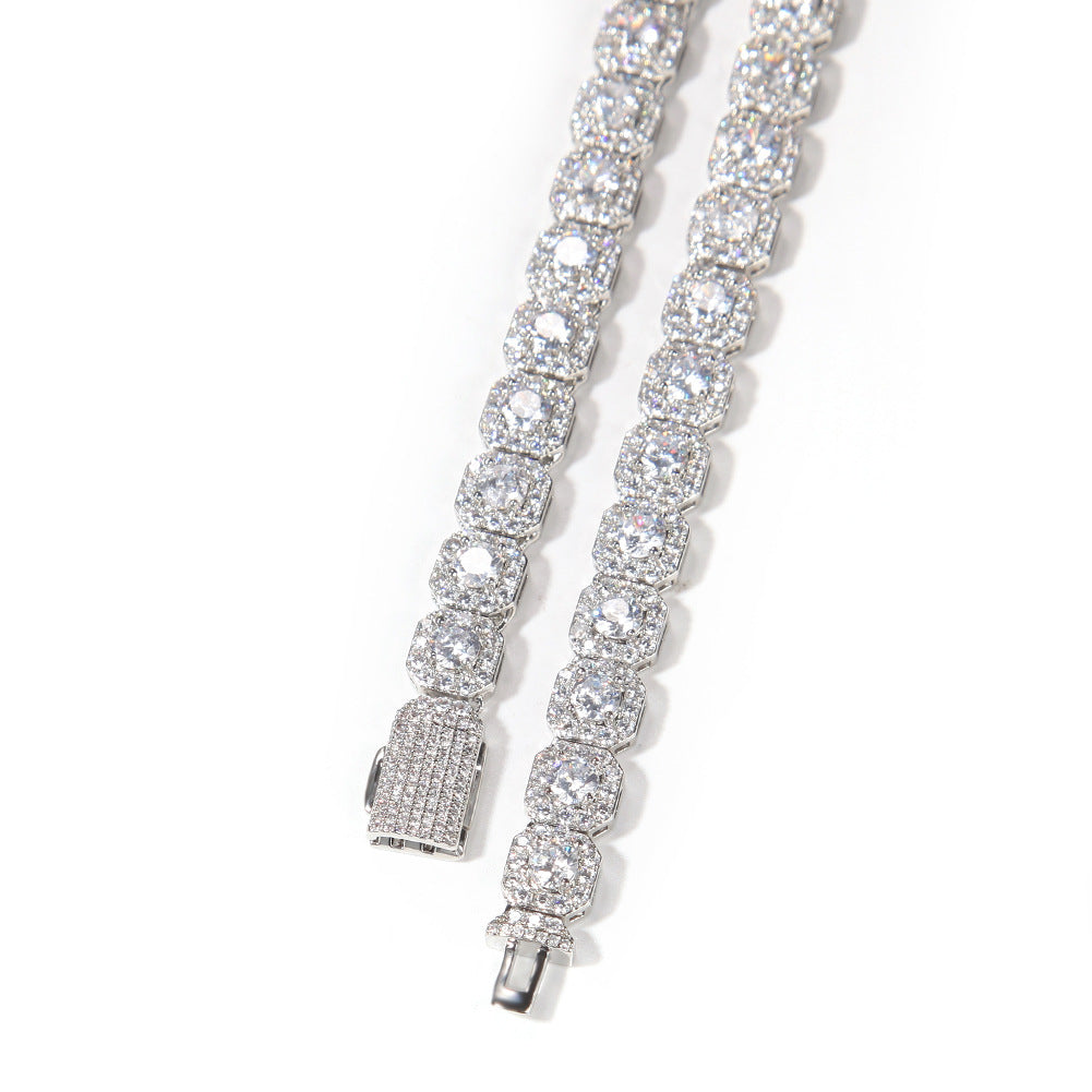 Hip-hop 9mm zircon-encrusted rock candy bracelet - MERGE.DAY.1.FREESTYLE