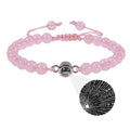 Pink crystal string stone projection bracelet - MERGE.DAY.1.FREESTYLE