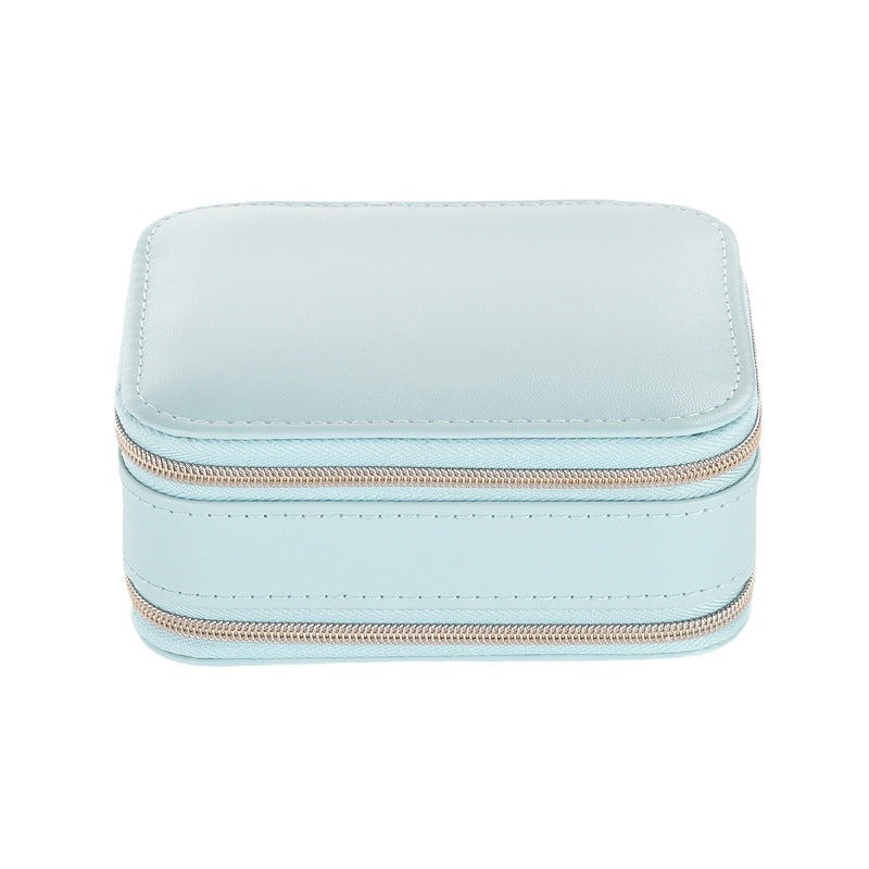 Double zipper mirror convenient jewelry box - MERGE.DAY.1.FREESTYLE