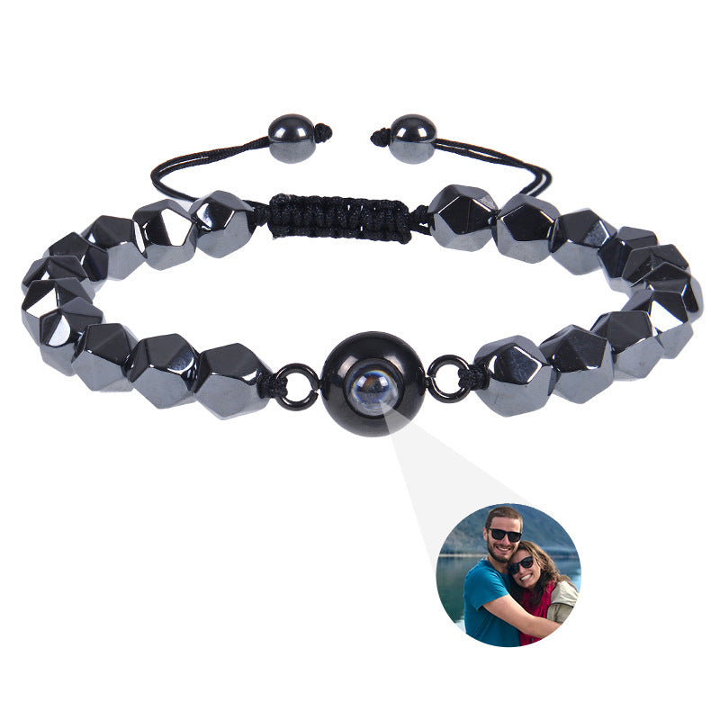Obsidian Photo projection Customized Bracelet - MERGE.DAY.1.FREESTYLE