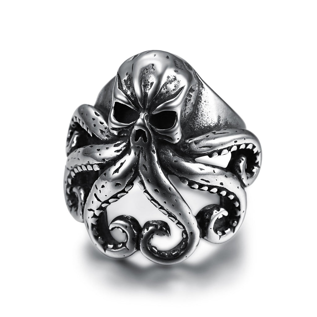 Pirate octopus tentacle punk style ring - MERGE.DAY.1.FREESTYLE