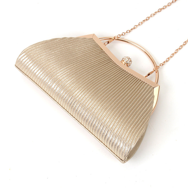 folded metal diamond-studded handbag wedding clutch bag - MERGE.DAY.1.FREESTYLE