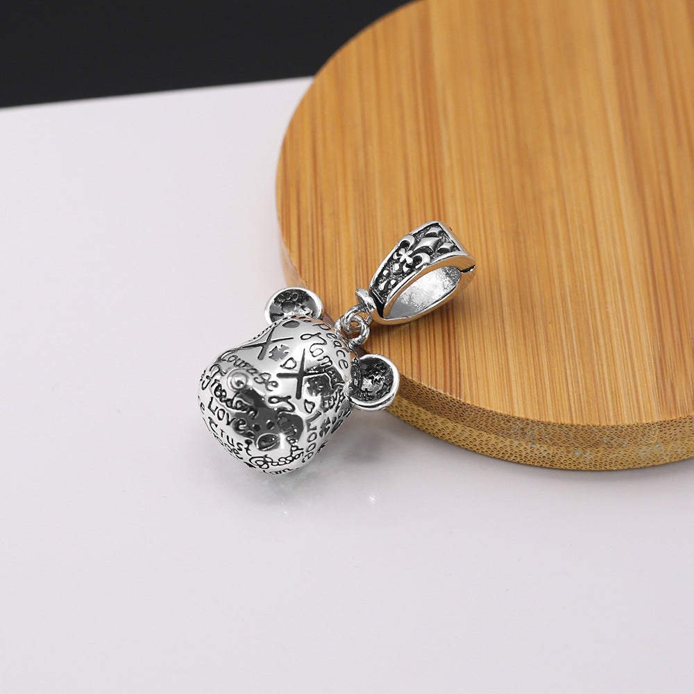 Retro Cute violent bear necklace - MERGE.DAY.1.FREESTYLE