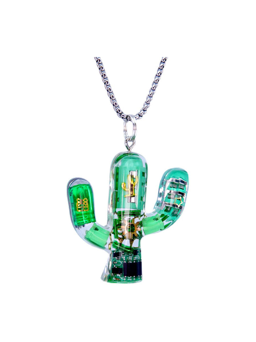 Original Cactus Necklace Delicate Cyberpunk Clavicle Chain - MERGE.DAY.1.FREESTYLE
