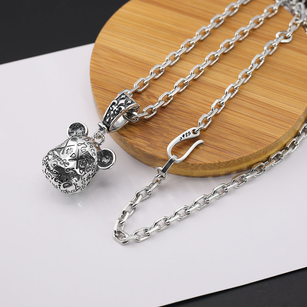 Retro Cute violent bear necklace - MERGE.DAY.1.FREESTYLE