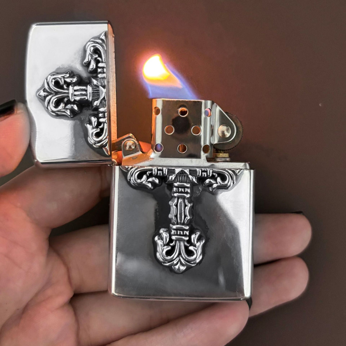 flame cross sword tongue anchor retro lighter - MERGE.DAY.1.FREESTYLE
