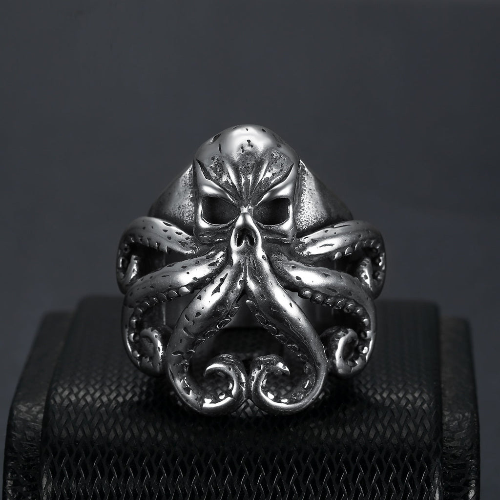 Pirate octopus tentacle punk style ring - MERGE.DAY.1.FREESTYLE