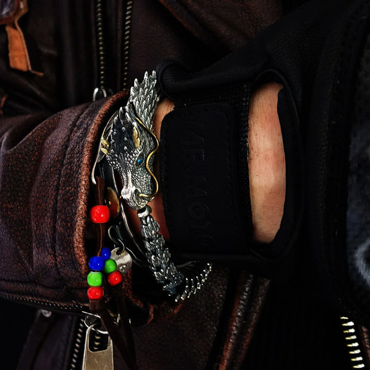 Retro and domineering black dragon bone bracelet - MERGE.DAY.1.FREESTYLE