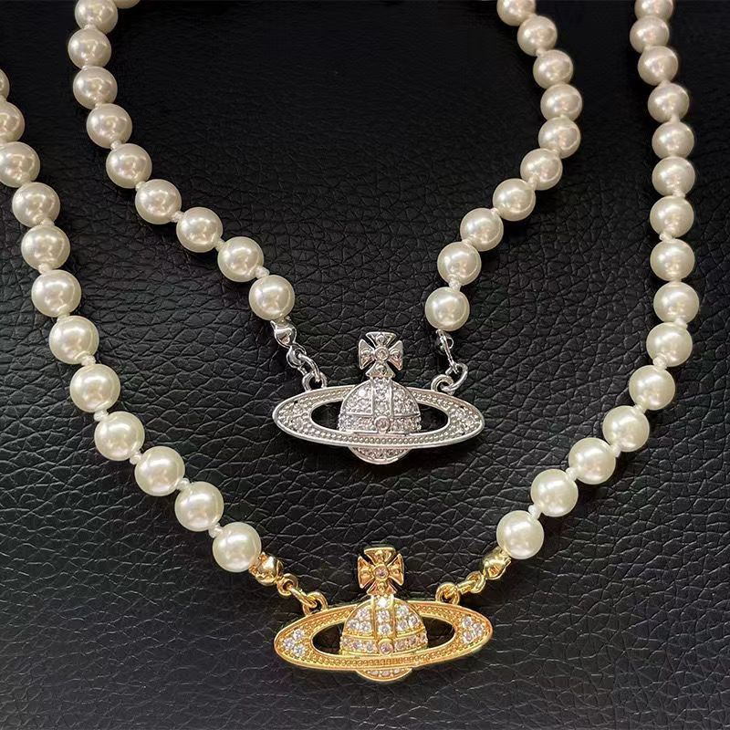 Brooch pearl necklace women's paper clip necklace - MERGE.DAY.1.FREESTYLE