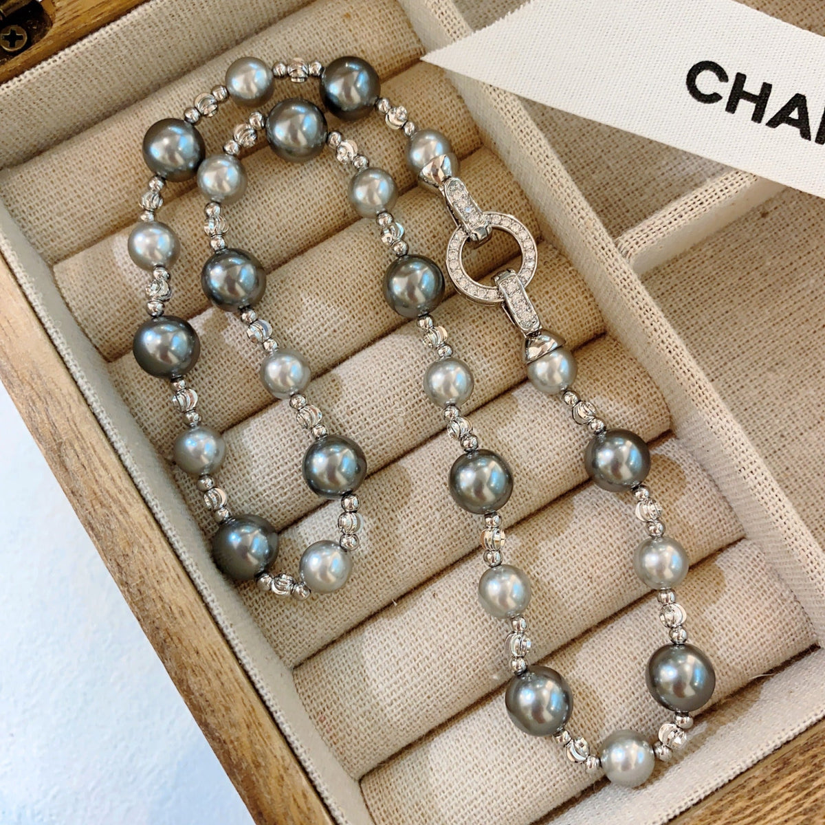 rosary necklace Tahitian pearl necklace - MERGE.DAY.1.FREESTYLE