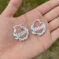 18mm Small Twist Custom Earrings - MERGE.DAY.1.FREESTYLE