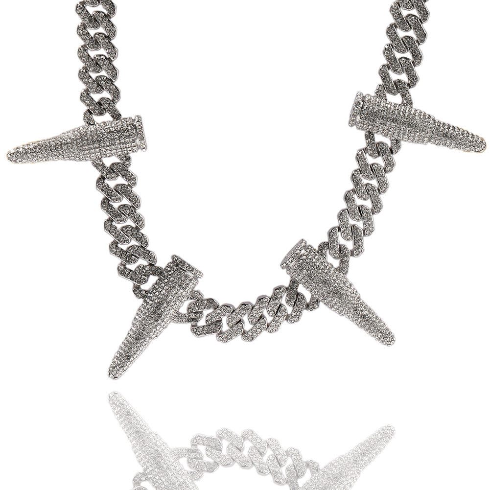 Hip-hop diamond-encrusted black panther necklace - MERGE.DAY.1.FREESTYLE