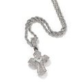 Rose Gold Cross Pendant with Micro-Zirconia - MERGE.DAY.1.FREESTYLE