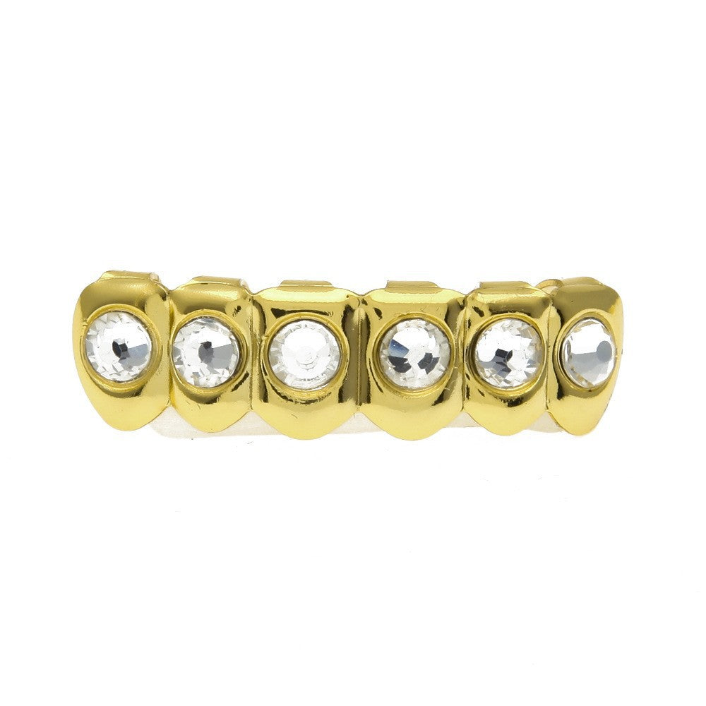 Hip-hop diamond-encrusted and gold-plated teeth grillz - MERGE.DAY.1.FREESTYLE