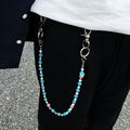 red and blue cat's eye stone chain - MERGE.DAY.1.FREESTYLE