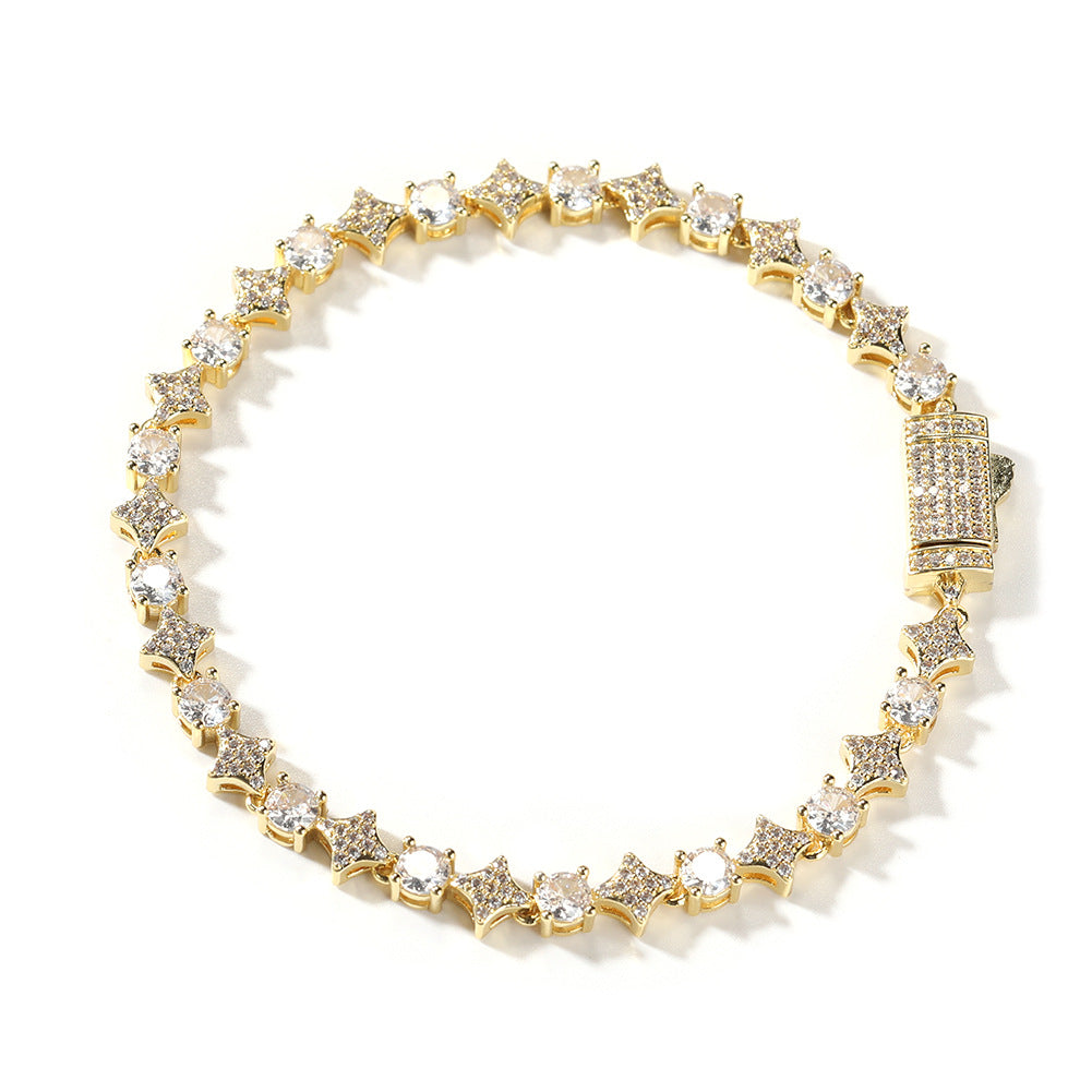 Star zircon tennis chain necklace - MERGE.DAY.1.FREESTYLE