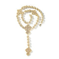 Hip Hop Beaded Zirconia Cross Necklace - MERGE.DAY.1.FREESTYLE