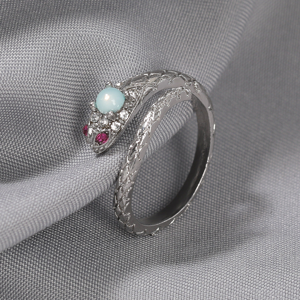 Zircon snake open ring - MERGE.DAY.1.FREESTYLE