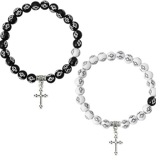 Couple colorful rosary bracelets - MERGE.DAY.1.FREESTYLE