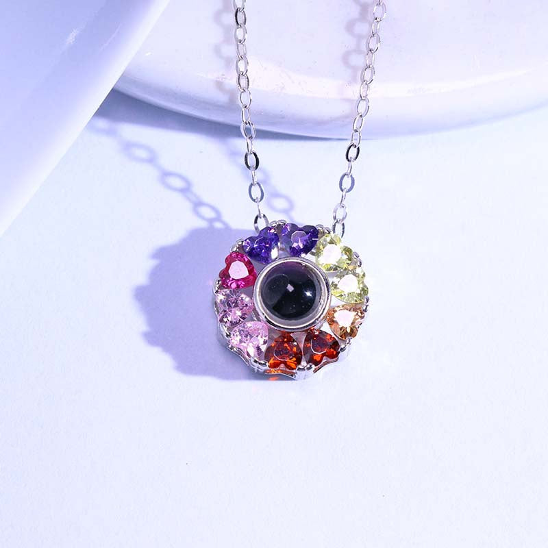 Colorful projection necklace girlfriend gift - MERGE.DAY.1.FREESTYLE