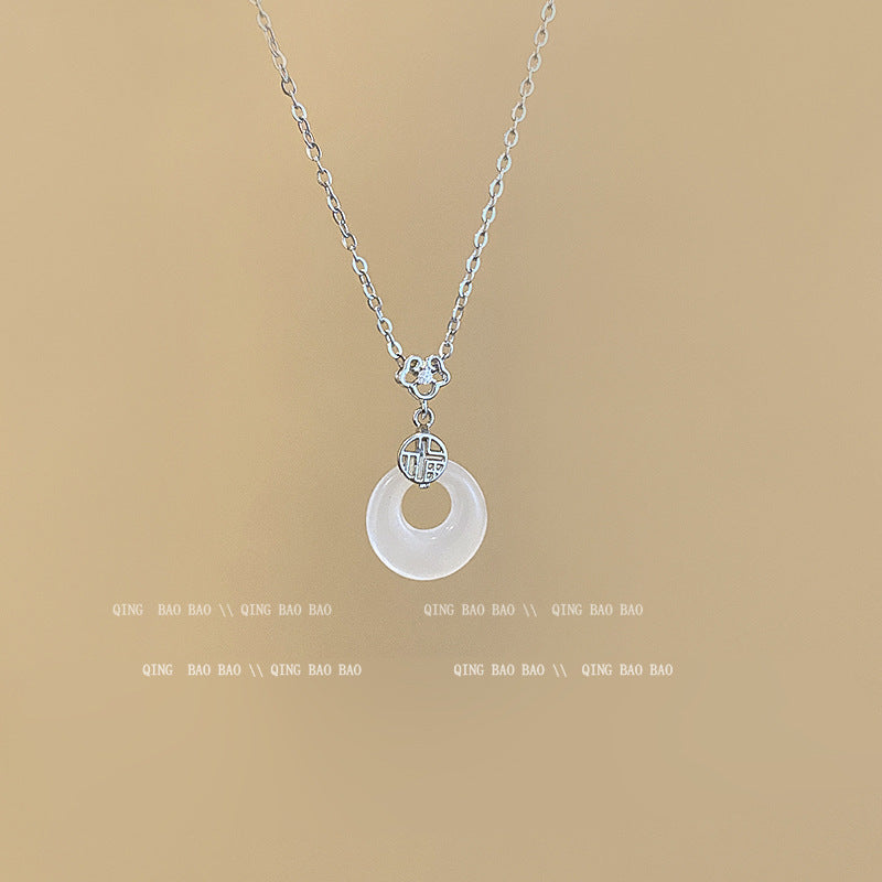Titanium steel pearl clavicle necklace - MERGE.DAY.1.FREESTYLE